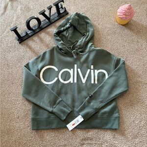 Calvin Klein Olive Women's Hoodie Sweater